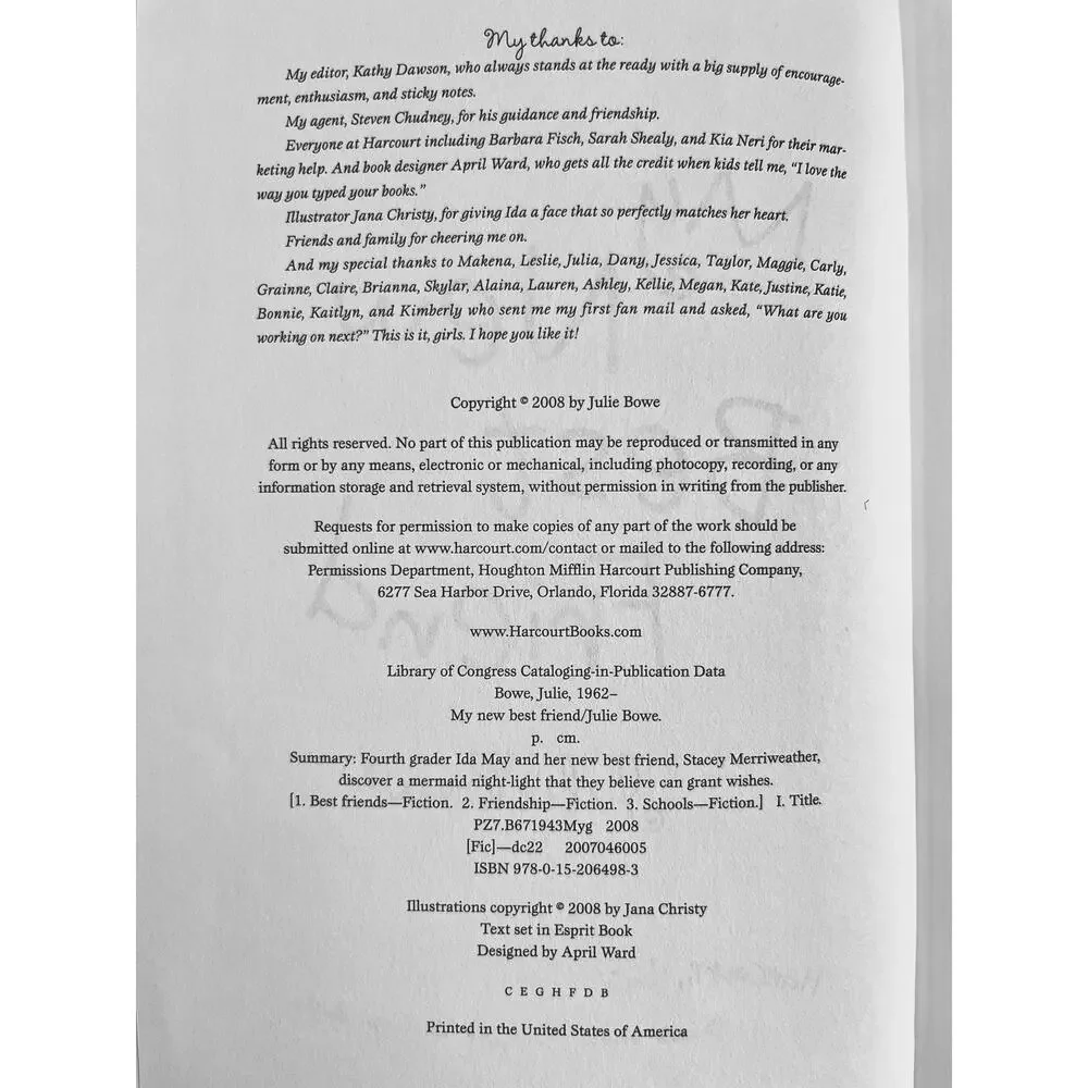 My New Best Friend (Friends for Keeps) Hardcover Book